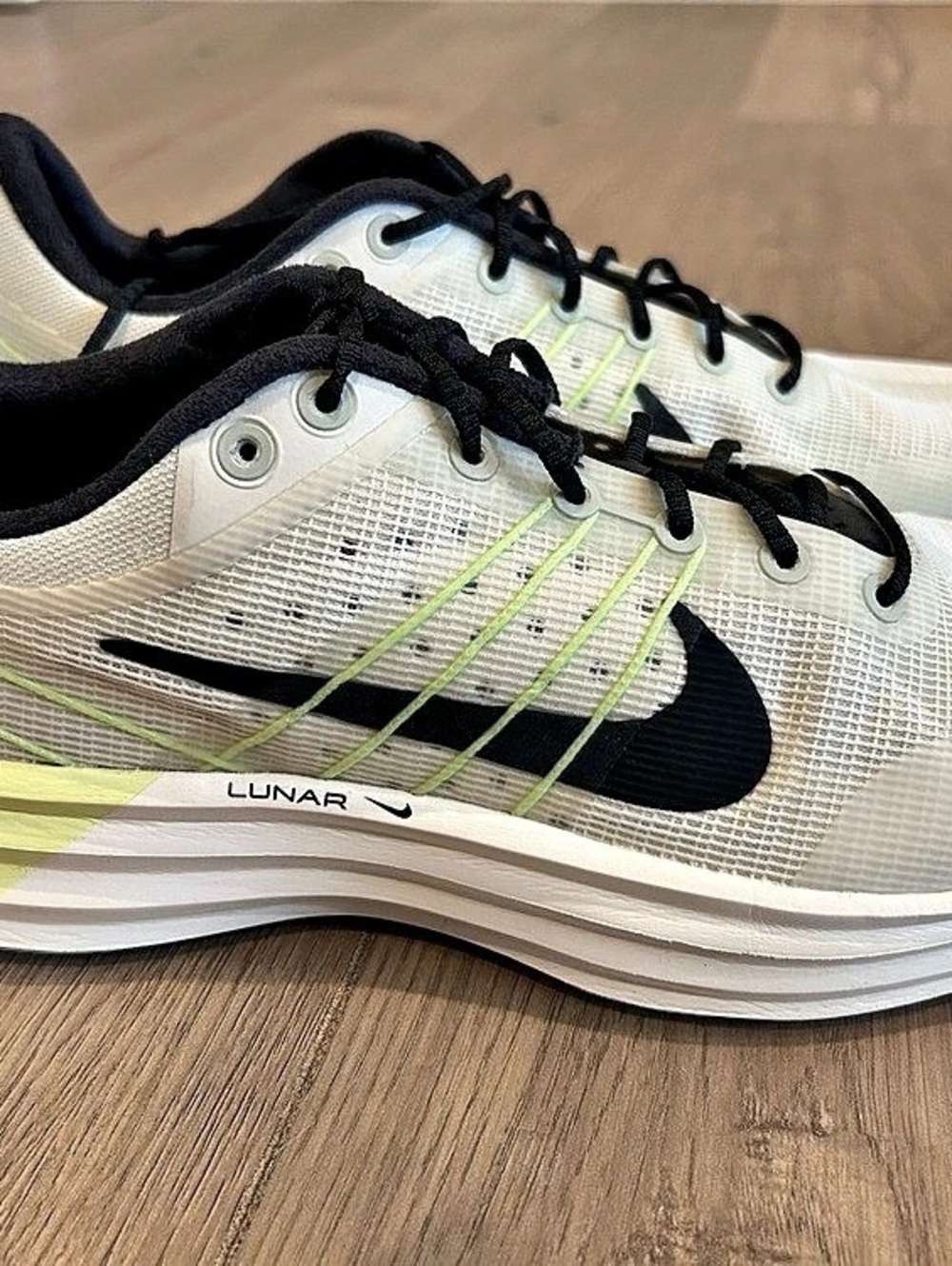 Nike Lunar Roam "Summit White / Barely Volt" Roam Athletic Shoes White & Black